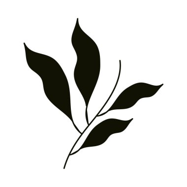 Siluet simgesi biçimi bırakır, çiçek sapı bırakır