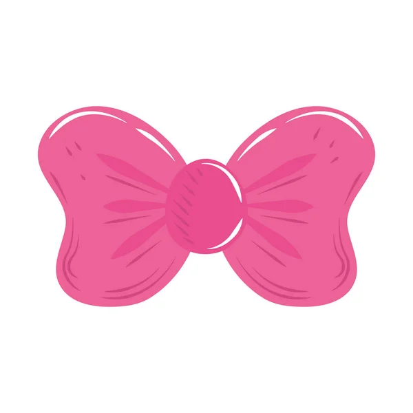 可爱的粉色礼弓卡通装饰图标 — 图库矢量图片