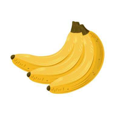 yiyecek, muz taze meyve izole edilmiş beyaz arka plan