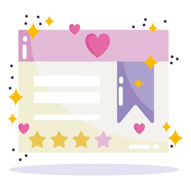 Sosyal medya, çizgi film tarzında web sitesi içeriği