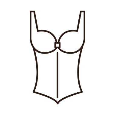 Kadın giyim markası simgesi için korse modası