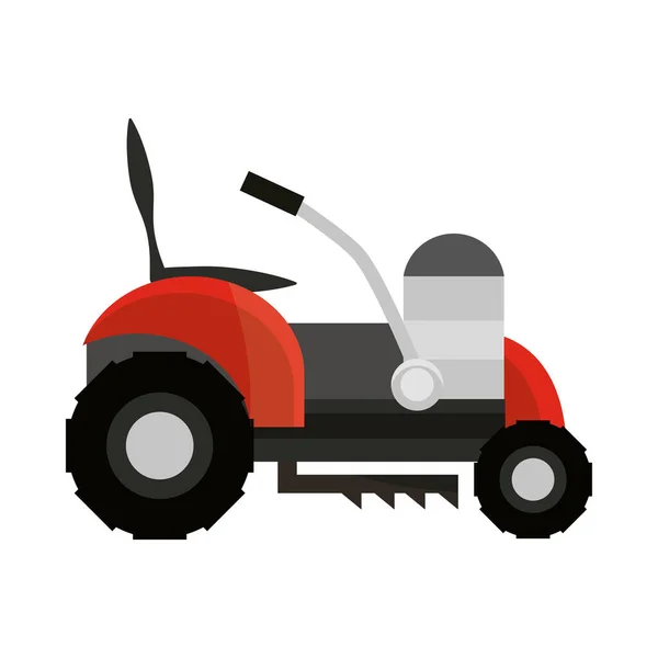Icono de la máquina de corte de hierba aislado sobre fondo blanco — Vector de stock