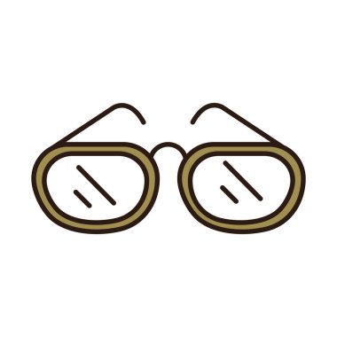 gözlük çerçeve aksesuar satırı ve simgeyi doldur