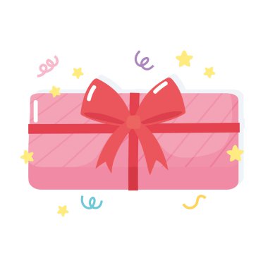 Doğum günü hediyen ve konfeti dekorasyonun kutlu olsun.