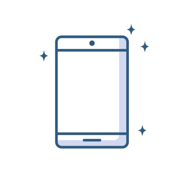 Akıllı telefon aygıtı teknoloji satırı simgesi