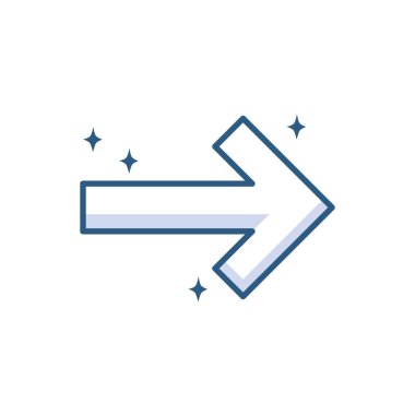 ok yön çizgisi biçimi simgesi