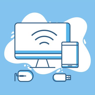 bilgisayar akıllı telefonu usb fare aygıtları teknoloji çizgisi biçimi