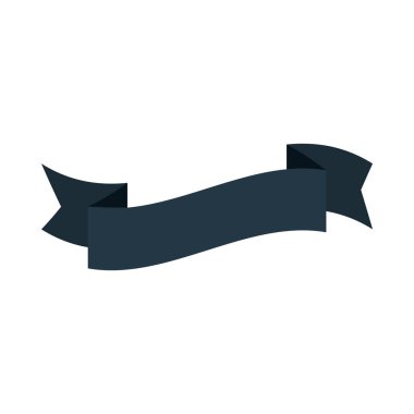 kurdele dekorasyonu amblem simgesi izole tasarımı