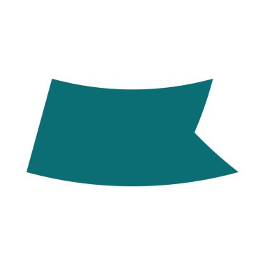 yeşil kurdele süsleme şablonu izole tasarım