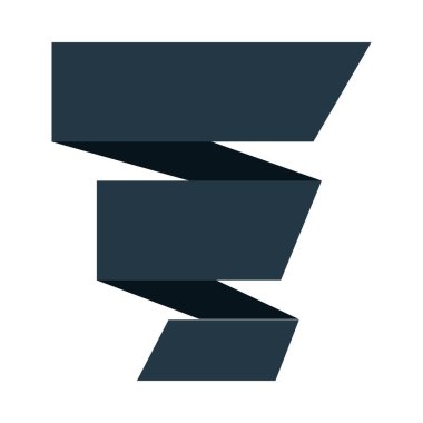 kurdele kaydırma süsleme simgesi izole tasarım