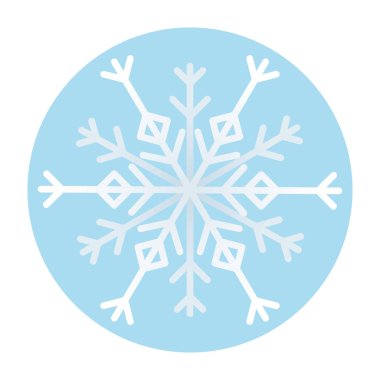 Kar tanesi kar tanesi soğuk dekorasyon ikonu