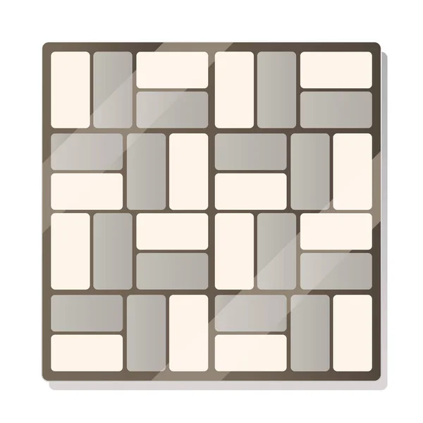 Carreaux de sol minimaliste béton architectural — Image vectorielle