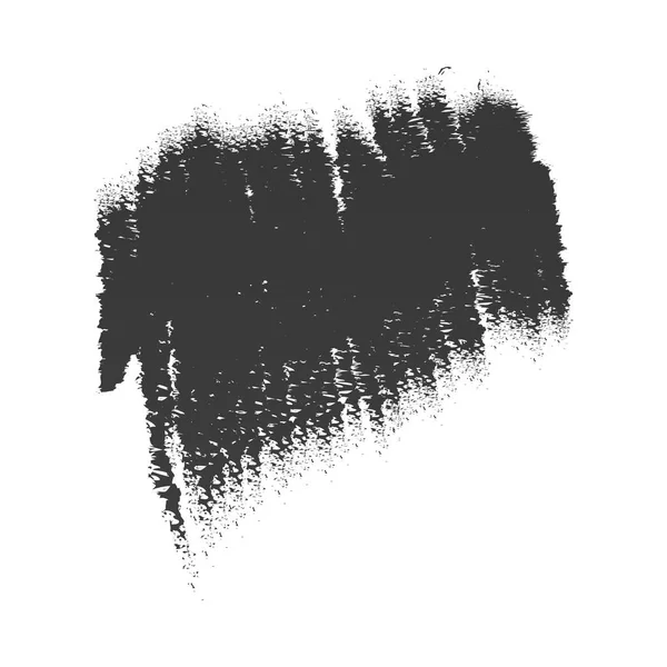 Gribouiller tache pinceau icône noire fond blanc — Image vectorielle