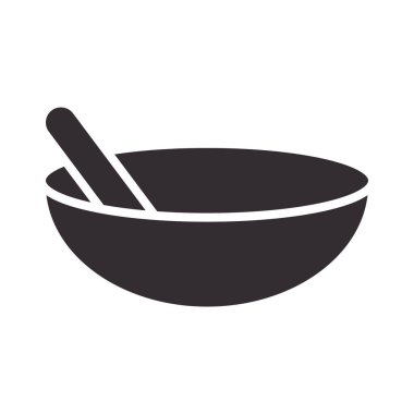 Biyoloji havan topu bilim elemanı siluet simgesi biçimi