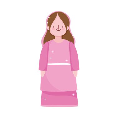 İsa 'nın doğuşu, Meryem Ana karakteri çizgi filmi