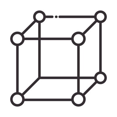 Biyoloji bilim ögesi noktalar çizgisi simge biçimi ile bağlantılı