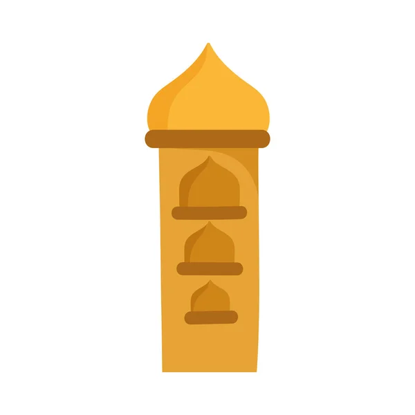 Mesquita edifício torre desenho animado ícone design isolado — Vetor de Stock