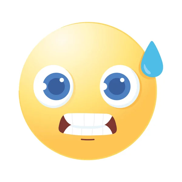 Emoji sonriente icono de las redes sociales — Archivo Imágenes Vectoriales