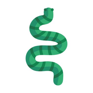 karikatür düz simge biçiminde yer solucanı böcek hayvanı