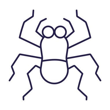 Çizgi film simgesi biçiminde örümcek böceği hayvanı