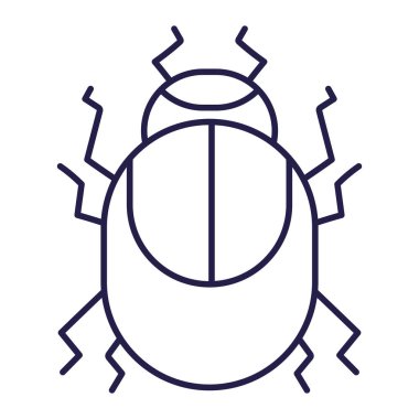 Çizgi film simgesi biçiminde böcek doğa hayvanı