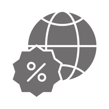 Alışveriş dünyası indirimi siluet stili simge ticareti sunar