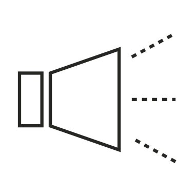 dijital pazarlama megafon viral içerik çizgisi simgesi