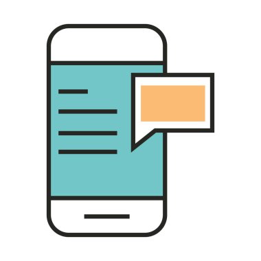 dijital pazarlama akıllı telefonu çevrimiçi ileti hattı ve doldur