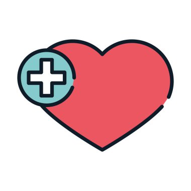 Sağlık Medikal Kalp Çizgisi ve Doldur