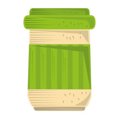 çay kabı içecek ikonu izole tasarım