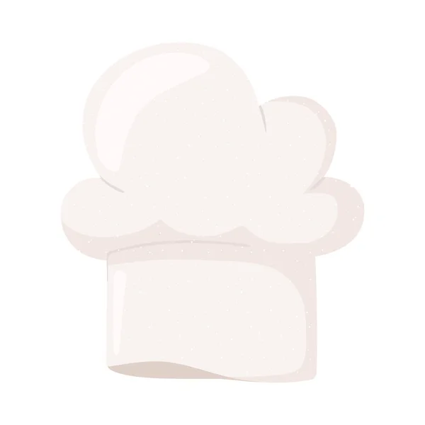Šéfkuchař klobouk příslušenství ikona izolovaný design — Stockový vektor