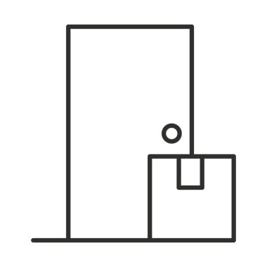 servis servis karton kutusu kapı çizgisi tasarımı