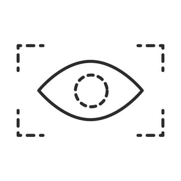 Augmented-Reality-Linsenlinsenstil für Cyber-Augen — Stockvektor