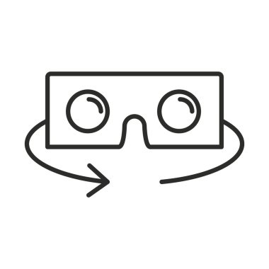 Arttırılmış gerçeklik gözlükleri takılabilir teknoloji çizgisi tarzı