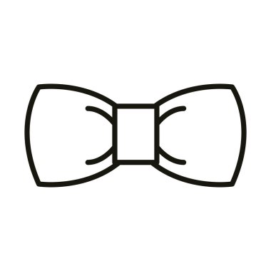 kırmızı kurdele süsleme partisi, çizgi simgesi tarzı