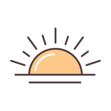 Hava günbatımı yaz mevsimi hattı ve dolum tarzı