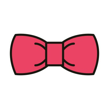 Kırmızı kurdele dekorasyon partisi, sıra ve dolgu stili