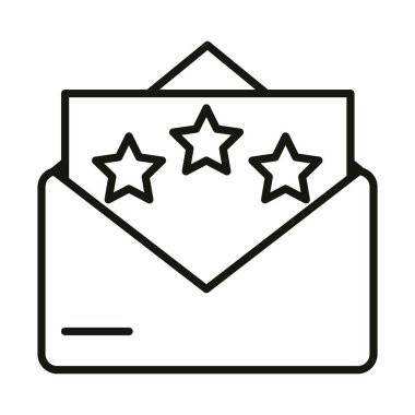 Yıldızlı doğum günü davetiyesi, kutlama partisi, çizgi simgesi tarzı