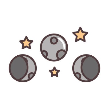 meteoroloji aşamaları ve yıldız çizgileri ve doldurma biçimi