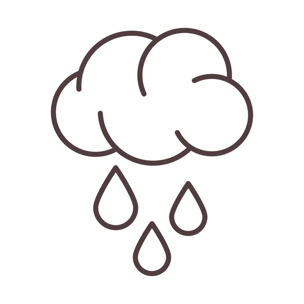 Метеорологические дождевые капли — стоковый вектор