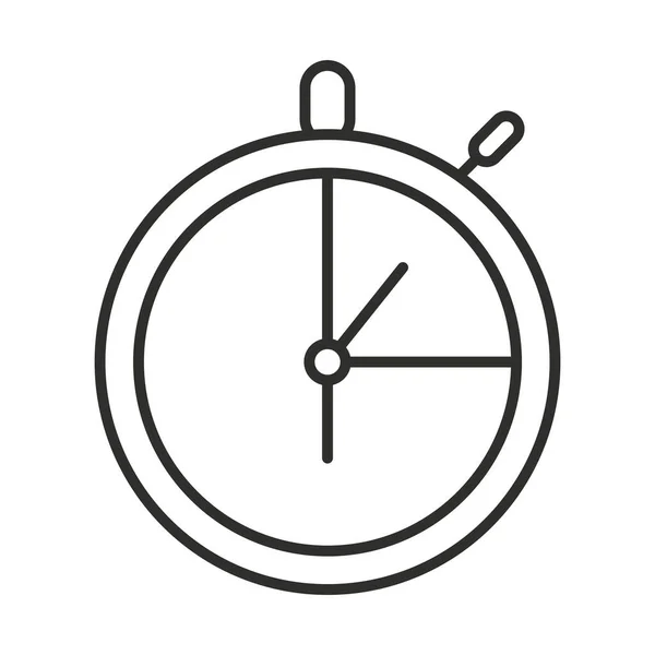 Chronometer Uhr Timer Line Design — Stockvektor