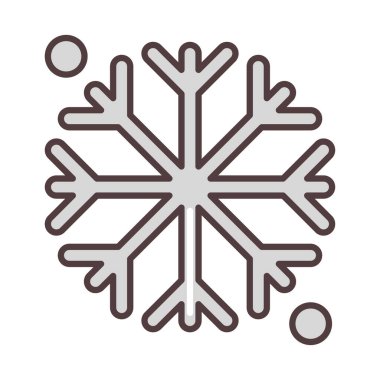 Kışın kar taneleri soğuk mevsim hattı ve dolum stili