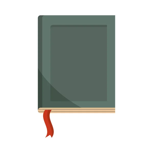 Libro lectura aprendizaje marcador conocimiento icono — Vector de stock