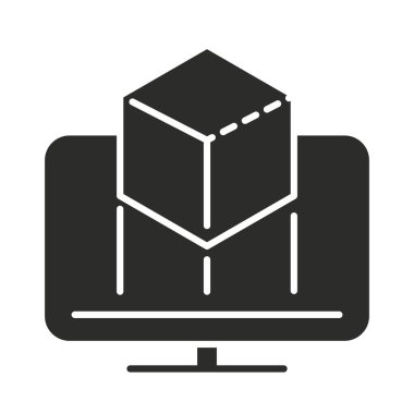 artırılmış gerçeklik bilgisayar modern teknoloji siluet biçimi