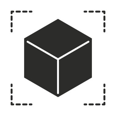 arttırılmış gerçeklik küpü 3d simülasyon odak siluet biçimi