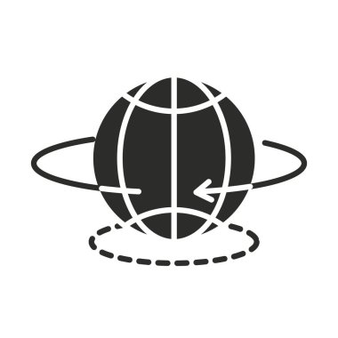 Artırılmış gerçeklik dünyası sanal 360 görünüm siluet biçimi