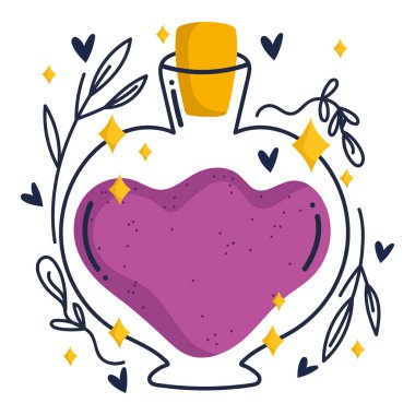 sihirli şişe iksiri iksir fantezi çizgi film