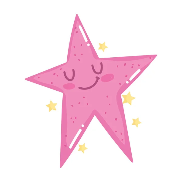 Star space adventure galaxy cute cartoon icon — Stockvector