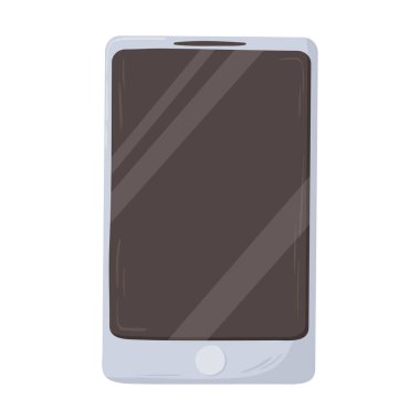 akıllı telefon aygıtı teknoloji elementi iş bürosu üst görünüm tasarımı için