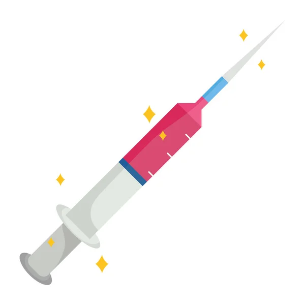 Diseño del vector icono de inyección médica — Vector de stock